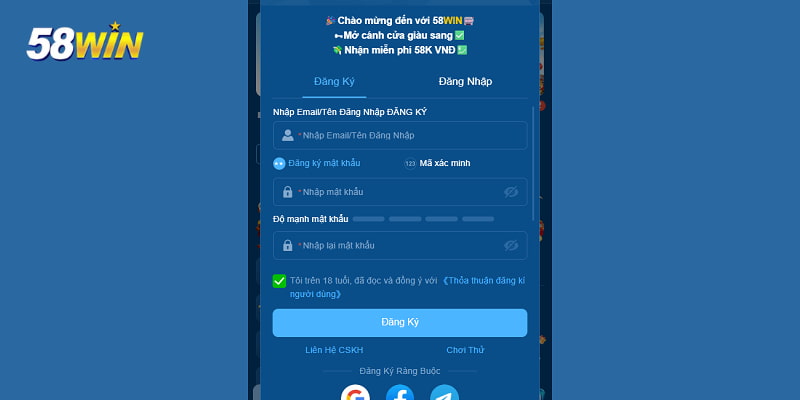 3 bước đăng ký nick cược nhanh chóng
